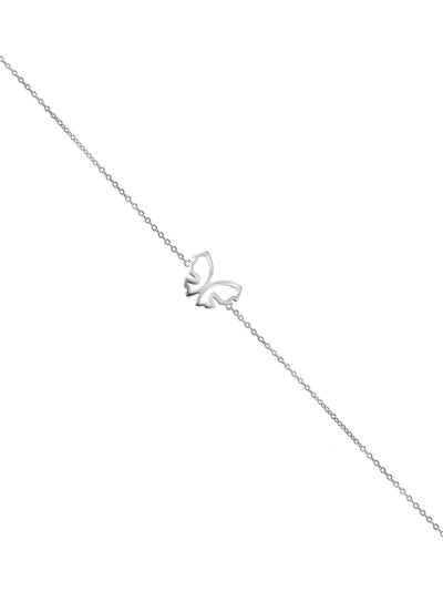Silver Double Butterfly Pendant Necklace | Icing US